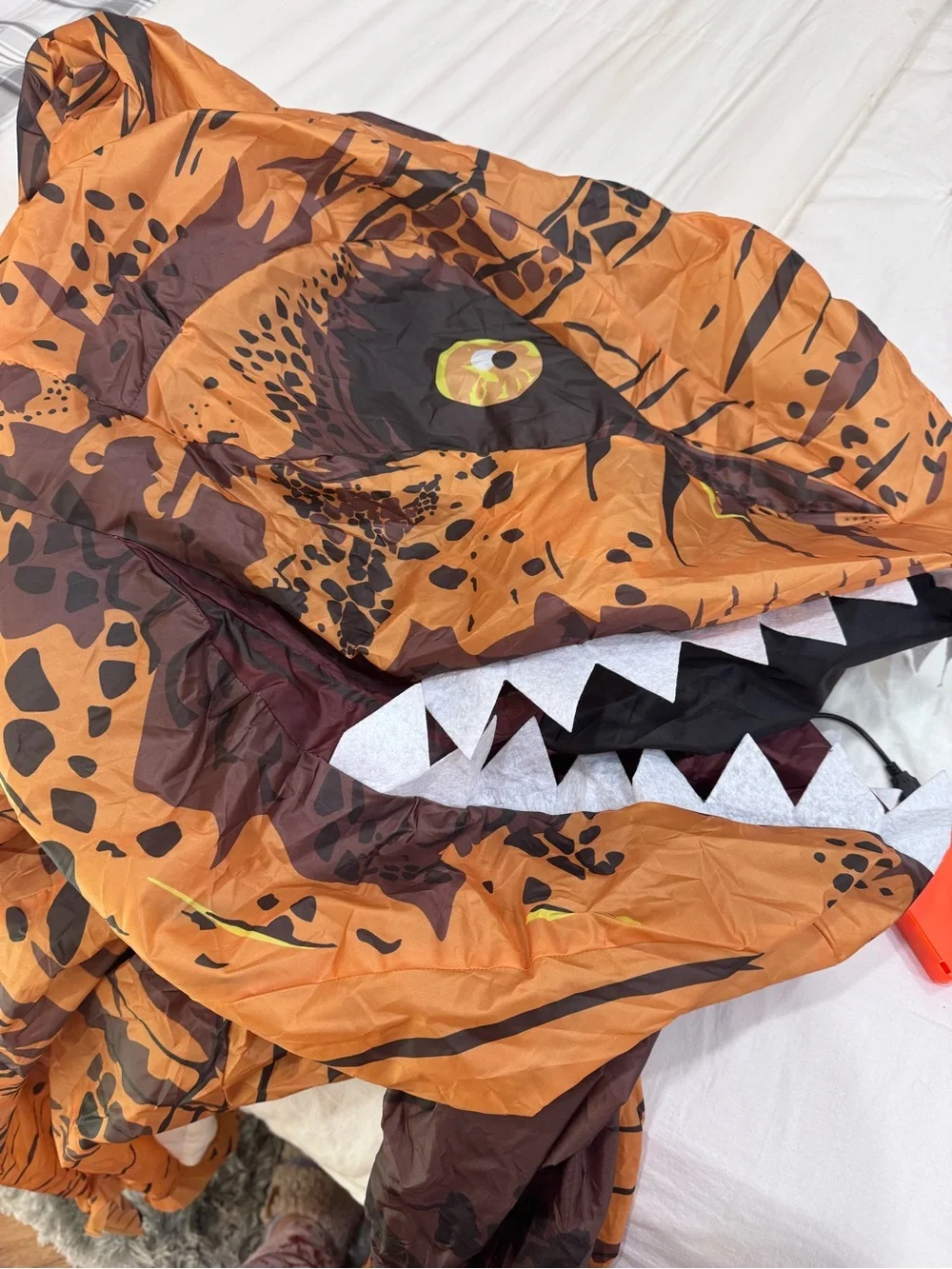 Inflatable Dinosaur Costume - Orange T-Rex